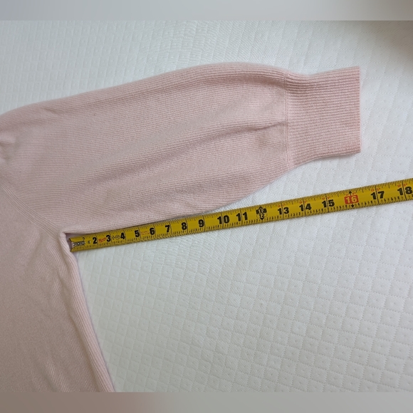 Elisabeth Williams by Blair Lambswool Angora Pink Button Down Sweater, size XL - Picture 7 of 13